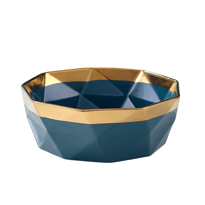 Nordisk kjøkken keramisk middagstallerken bolle mørkegrønn servise husholdningstallerken bakepanne husholdning fisketallerken suppebolle: Bolle