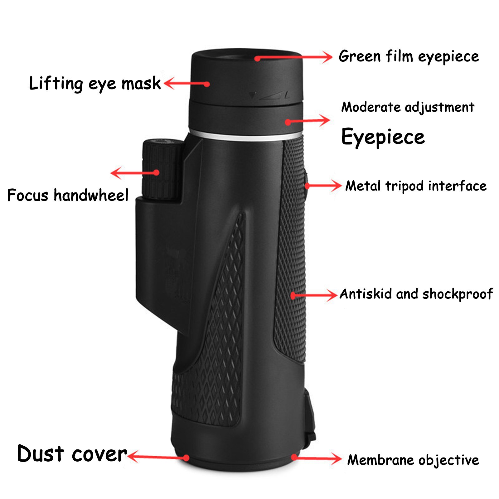 Wide-angle Astronomical Telescope Monocular Lunar Observation Telescope Monocular Telescope Supports Monocular