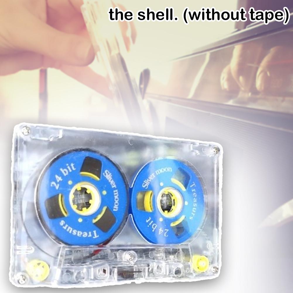 1PC 45-minute Standard Cassette Blank Tape Player Empty Music （No Tape Small Transparent Tape Audio Magnetic Tape） U4Q4