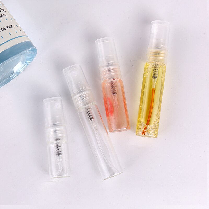 10pcs/lot 2/3/5/10ml Perfume bottle refilling perfume bottle plastic sprayer transparent glass bottle