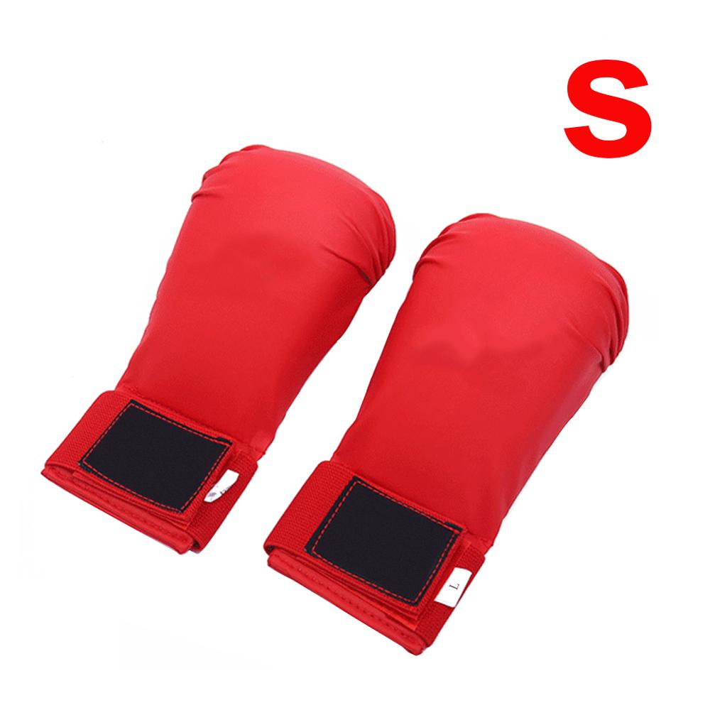 Hög karate handskar boxning handskydd fri kamp sanda träning skyddande för vuxenutrustning: Vit