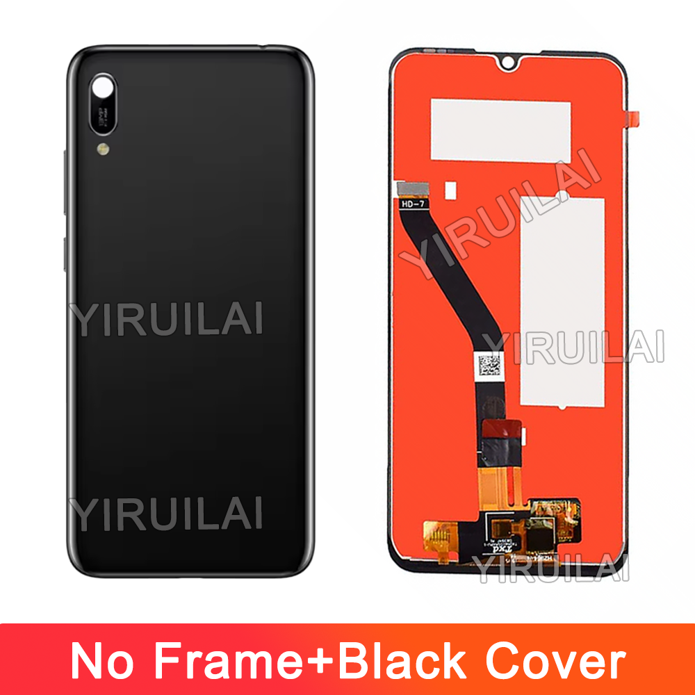 Pantalla LCD de 6,09 pulgadas para Huawei Y6 /Y6 pro MRD-LX1F reemplazo de la pantalla táctil con marco para Honor 8A JAT-LX1/LX3 LCD: Caqui
