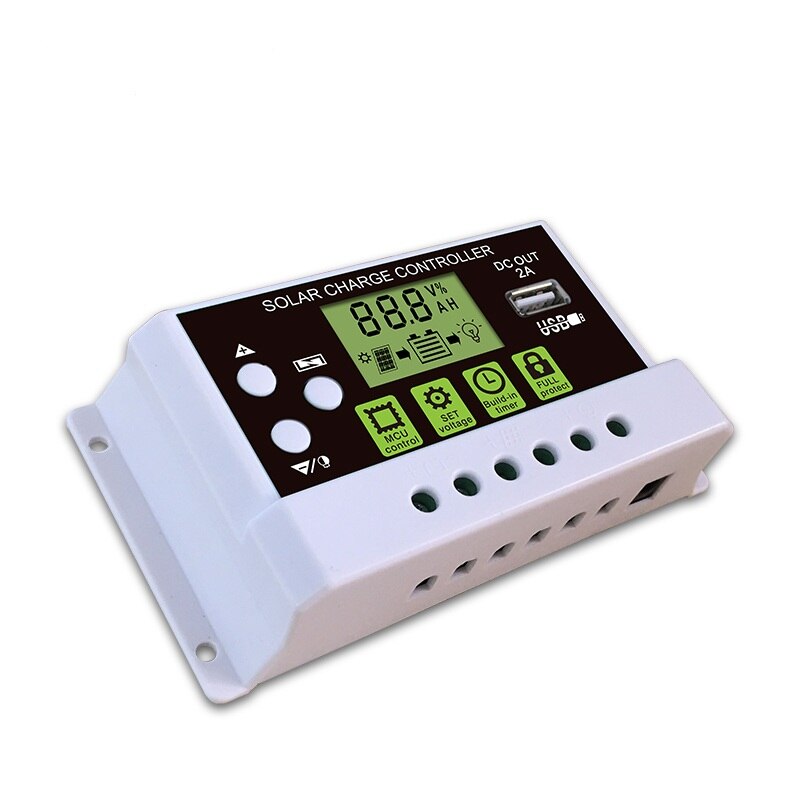 White Color Of Solar Controller Manual PWM Solar Charge Controller KYZ-10A 10A/20A/30A