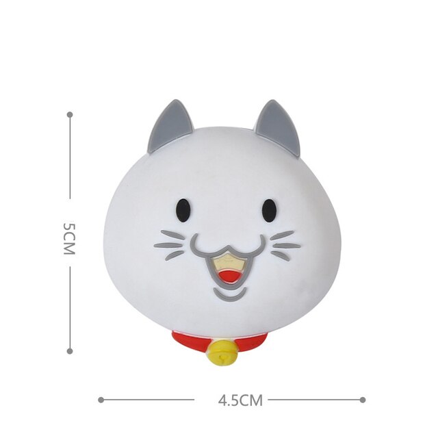 Tope de puerta con dibujos animados a la , Pomo de puerta, bloqueo de guardabarros de goma, almohadilla protectora contra choques, Protector de pared a prueba de golpes: F