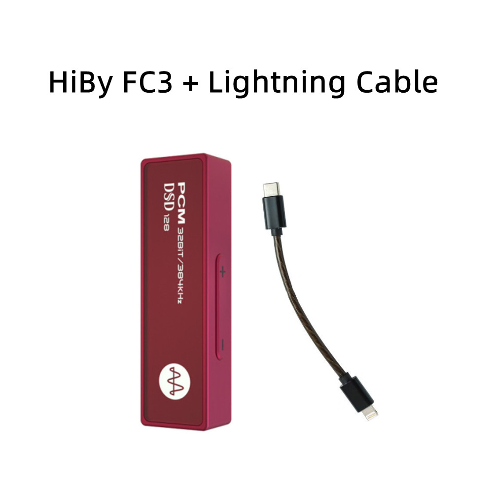 HiBy FC3 portátil MQA 8X Dongle tipo C USB DAC Audio decodificador de alta fidelidad amplificador de auriculares DSD128 3,5 Jack para Android iOS Mac Win10: Verde