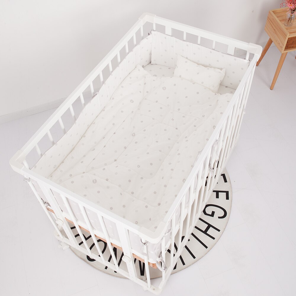 Baby Bumper Bed Protector Peuter Baby Wieg Bed Bumper 4 Stuks Baby Bedding Sets Inclusief Hoeslaken Kussen Quilt Bumper