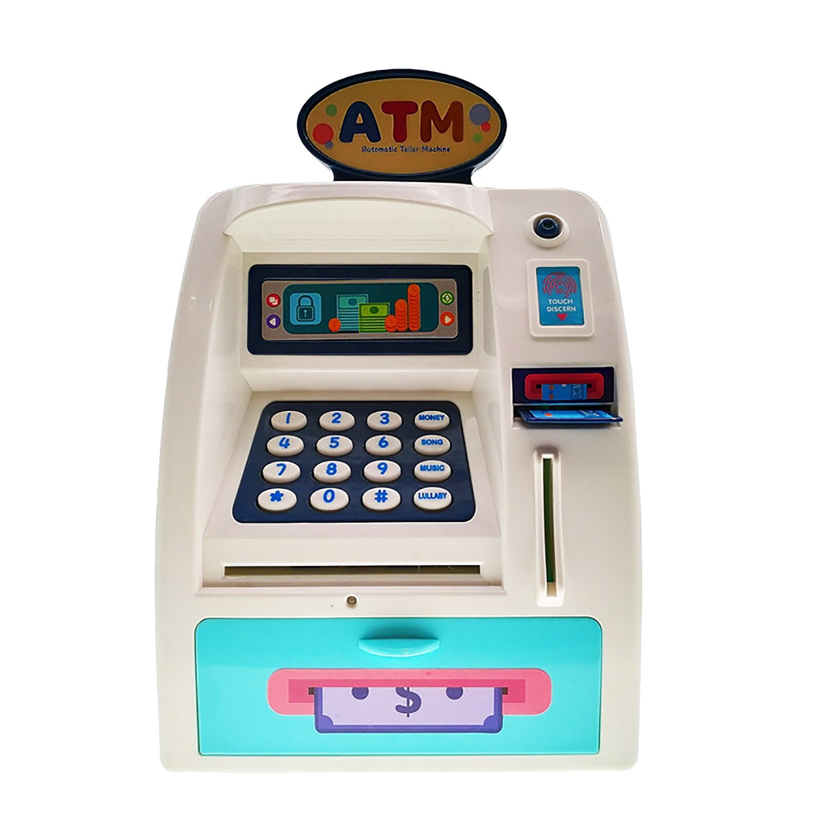 1pc Mini ATM Child Savings Piggy Bank Anti-stress Educational Toy Game Birthday Kids Safe Deposit Machine Bank Copy