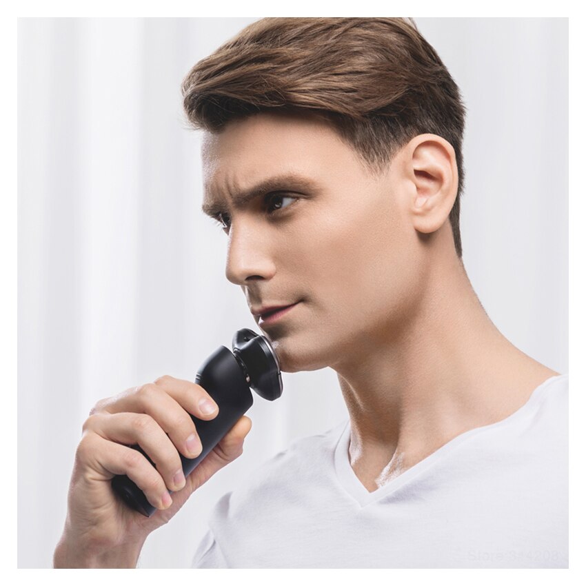 Original Xiaomi Mijia Electric Shaver Flex Razor Head 3 Dry Wet Shaving Washable Main-Sub Dual Blade Turbo+ Mode Comfy Clean