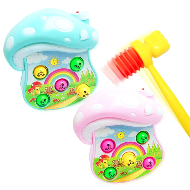 Speelgoed Kind Fluitje Training Hamer Noise Maker Peuter Baby Kids Handvat Plastic Duurzaam Ingebouwde Fluitje Peuter