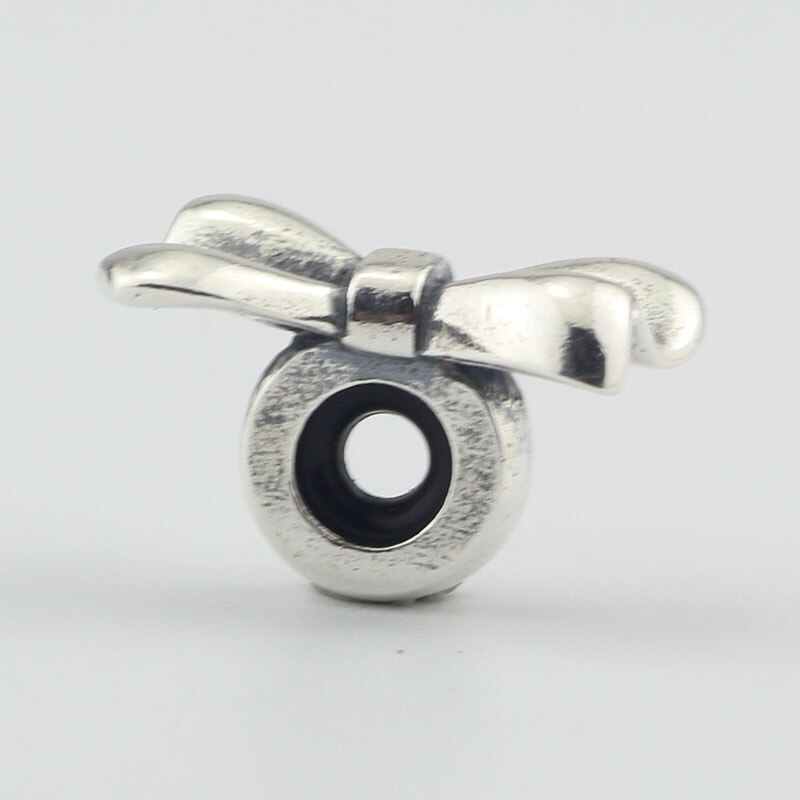 Mistel 925 Sterling Silber Bogen Stopper Spacer Charm Bead Europäischen Schmuck