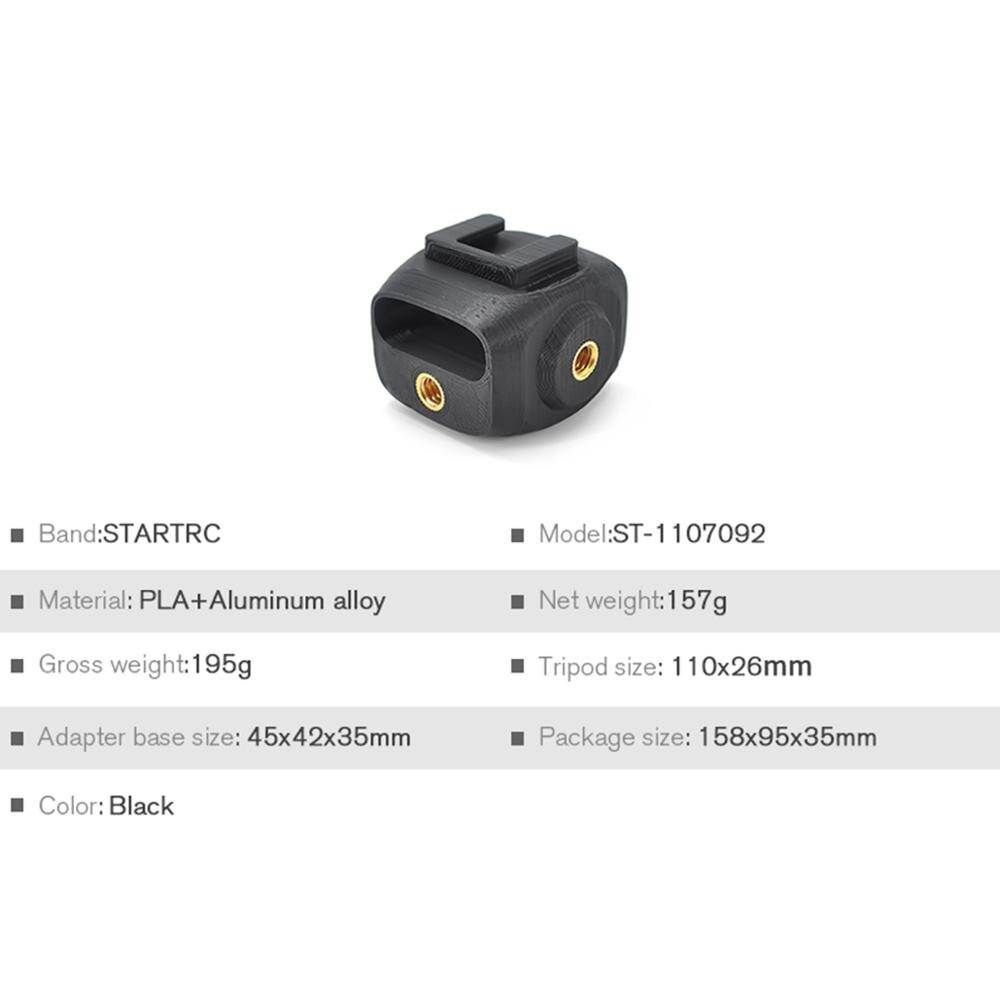 Shoe Mount Adapter 1/4 Screw Adapter Base With Tripod and LED Light For FIMI PALM Camera Handheld Expansion Accessories