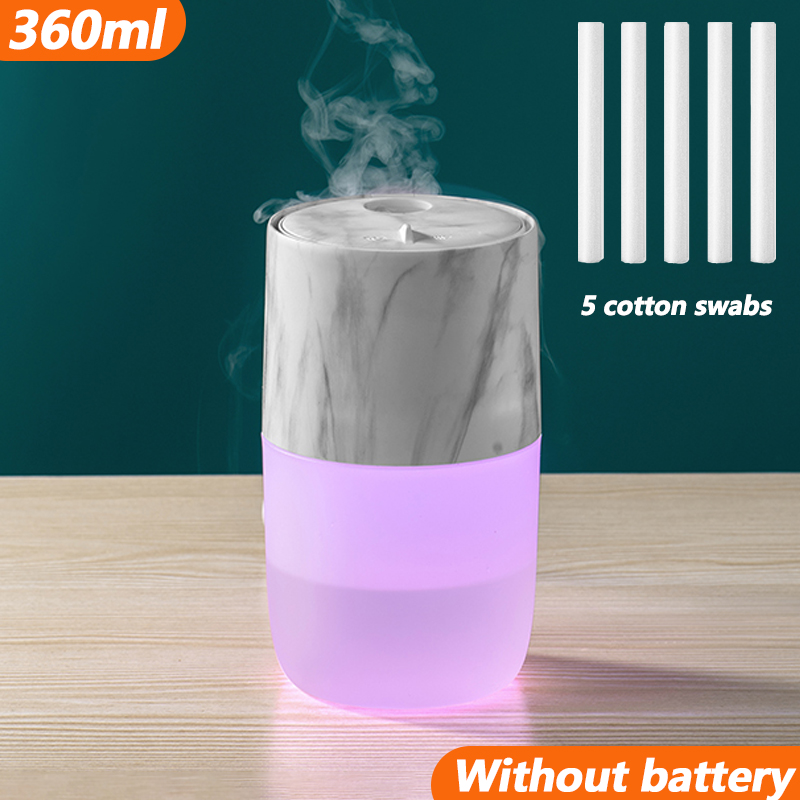 2022 Humidifier Jellyfish Aromatherapy Humidifiers Diffusers 360ML USB Diffuser with Colorful Night Light Humidificador: 06