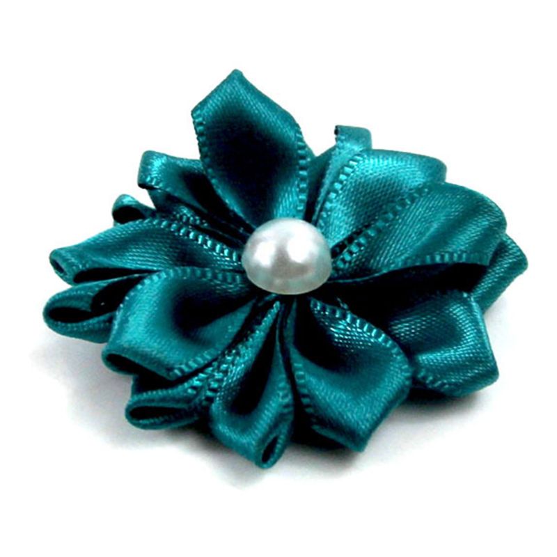 20PCS carino piccolo cane capelli Bowknot fiore imitazione perla Topknot Pet Hair Decor