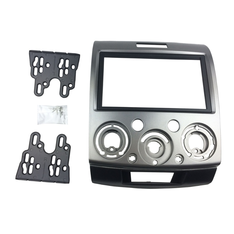Radio Stereo Panel For Ford Everest Ranger Mazda Bt-50 Bt50 Double 2 Din Fascia Dash Installation Trim Kit Face Plate Bezel(178x