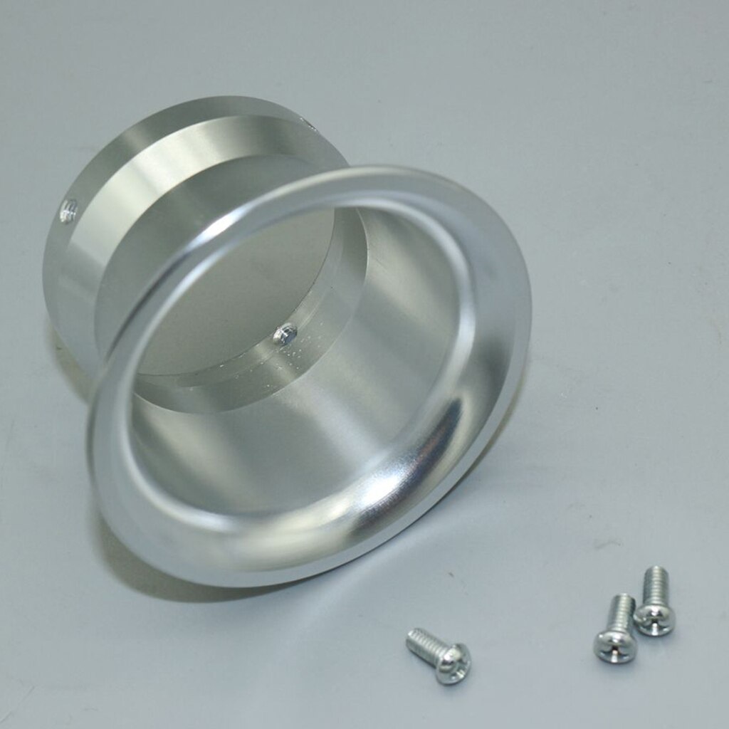 Carburador modificado para motocicleta de 50mm, filtro de aire, taza de cuerno de viento, compatible con Keihin OKO KOSO PWK24/26/PE 28/30 CVK28/30: Silver