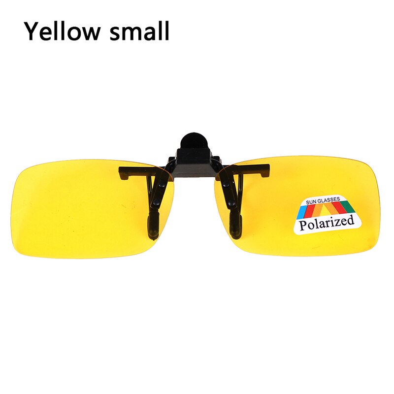 Nowy 1 szt. Clip-on spolaryzowane okulary przeciwsłoneczne Night Vision Flip-up okulary do jazdy w dzień: YLS