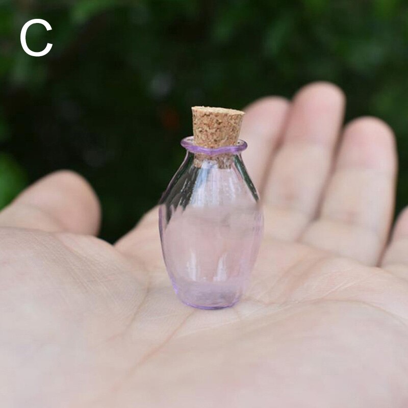 Mini Glass Bottles Cork Stopper Small Empty Glass Bottle With Cork Decorative Wish Glass Jars Wedding Containers Craft: C