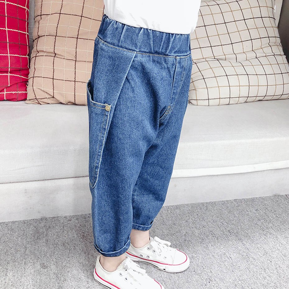 Girls Jeans Solid Color Harem Jeans Kids Girl Toddler Children's Jeans Spring Autumn Children's Jeans Clothes