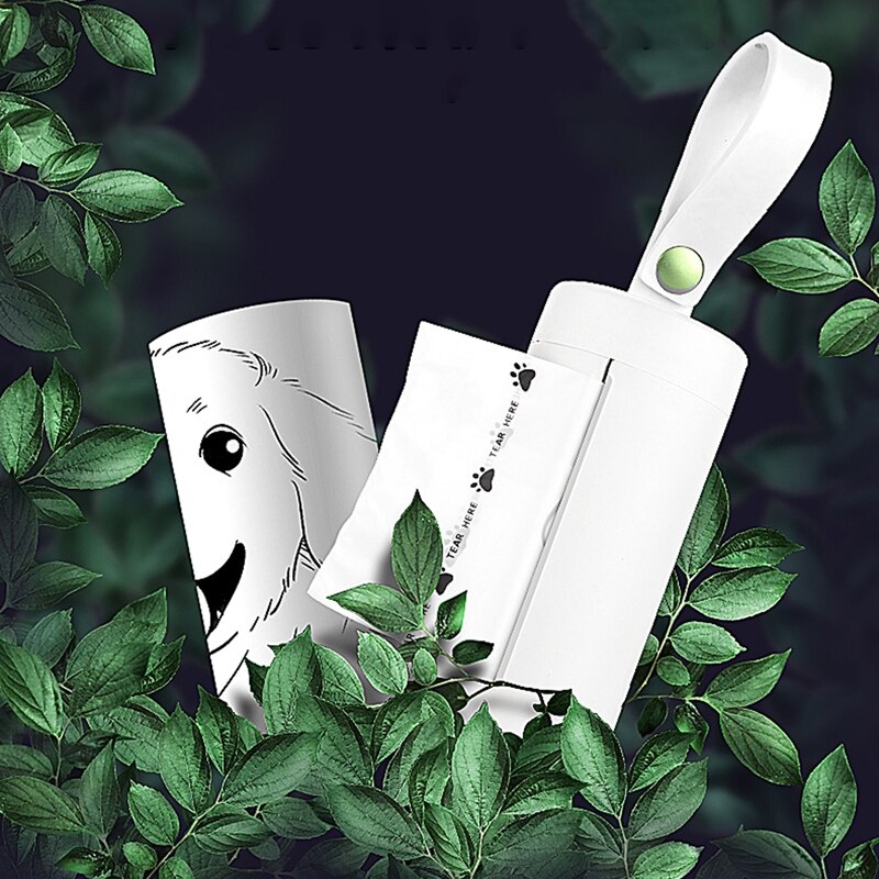 Biodegradable Dog Waste Bags, Disposable, Strong Poop Bags for Dogs, Guaranteed Leak-Proof, Clean Up Refills + Dispenser