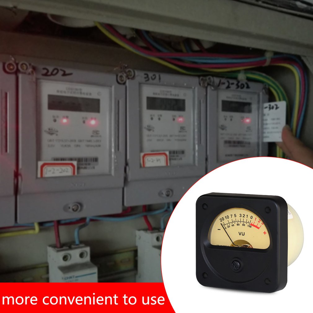 TR-45 High Precision VU Meter Head DB Meter Card Level Meter Pressure Meter Amplifier Audio Meter With Backlight