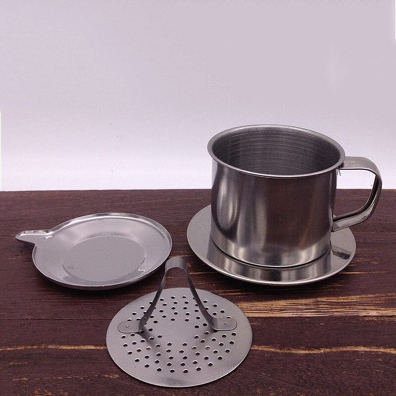 Coffee Filter Stainless Steel Maker Pot Infuse Cup Serving Delicious Portable Stainless Steel Vietnamese Coffee Drip Filter