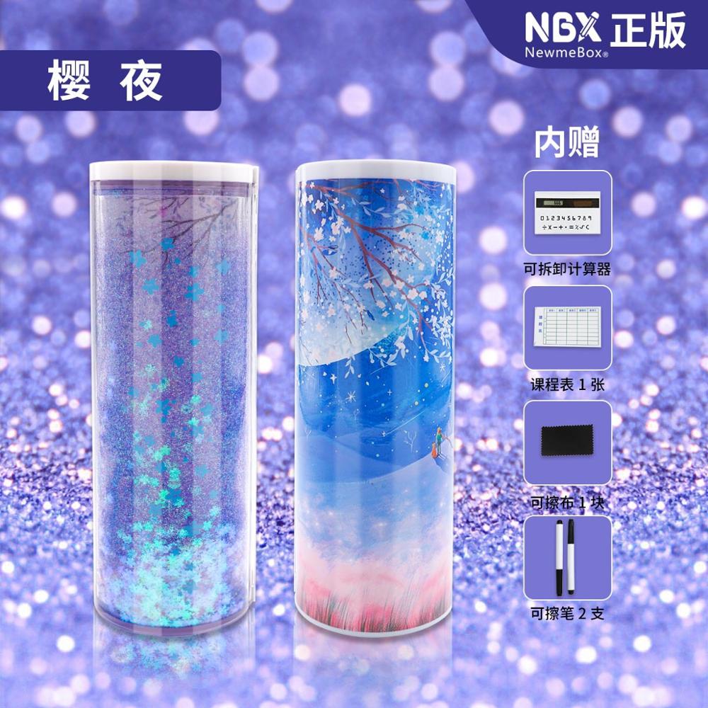 Kawaii Pencil Case Whiteboard With Solar Calculator Pen Box For boy girls student Multifunctional Pencilcase: 12