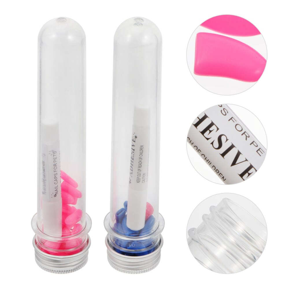 2 Set Nail Protector Protective Cat Claw Caps Cat Claw Covers for Dog Pet