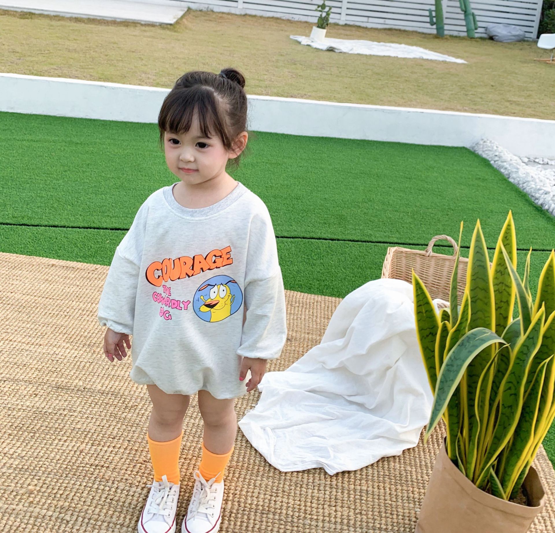 3113 kinderkleding lente en zomer baby meisjes trui koreaanse losse letters t-shirt top bovenkleding voor kinderen 1-7 y