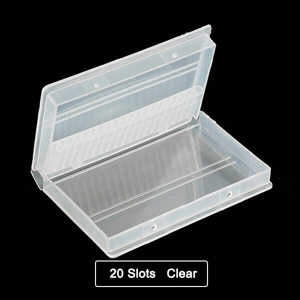 1 st 6/7/10/20/30 hål akryl spik borr låda plast stativ behållare för 3/32 "bits borr display utställningstillbehör: 01