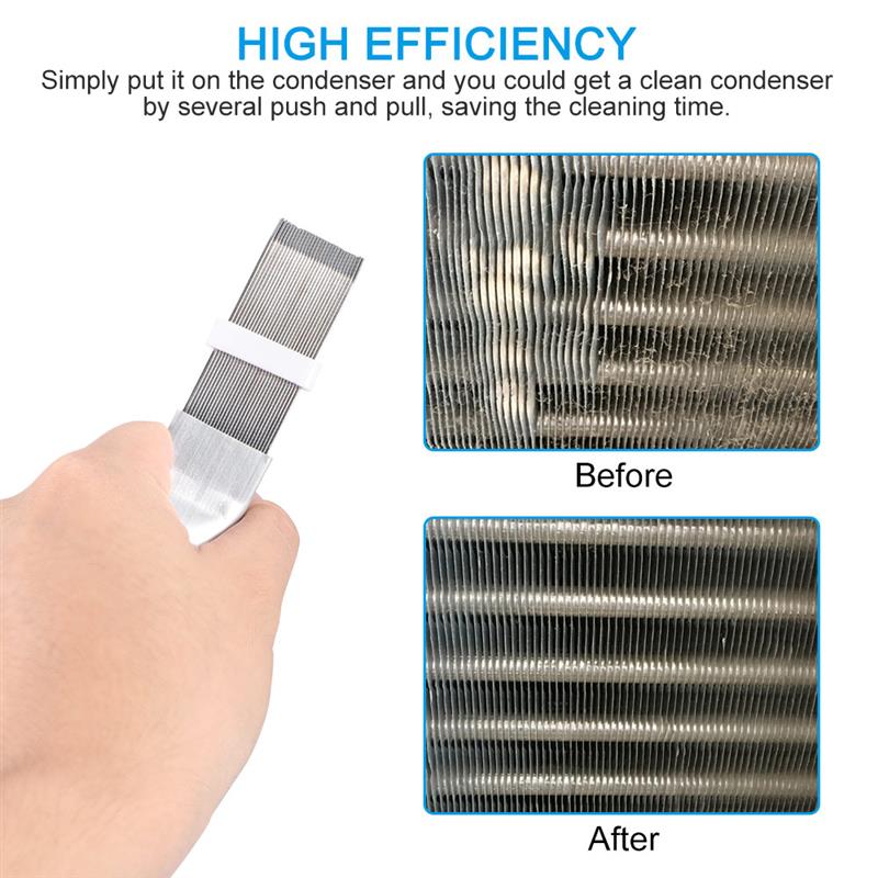 Condensor Kam Roestvrij Staal Fin Kam Borstel Voor Airconditioner Blade Cooling Rechttrekken Schoonmaken Tool Reparatie Tools