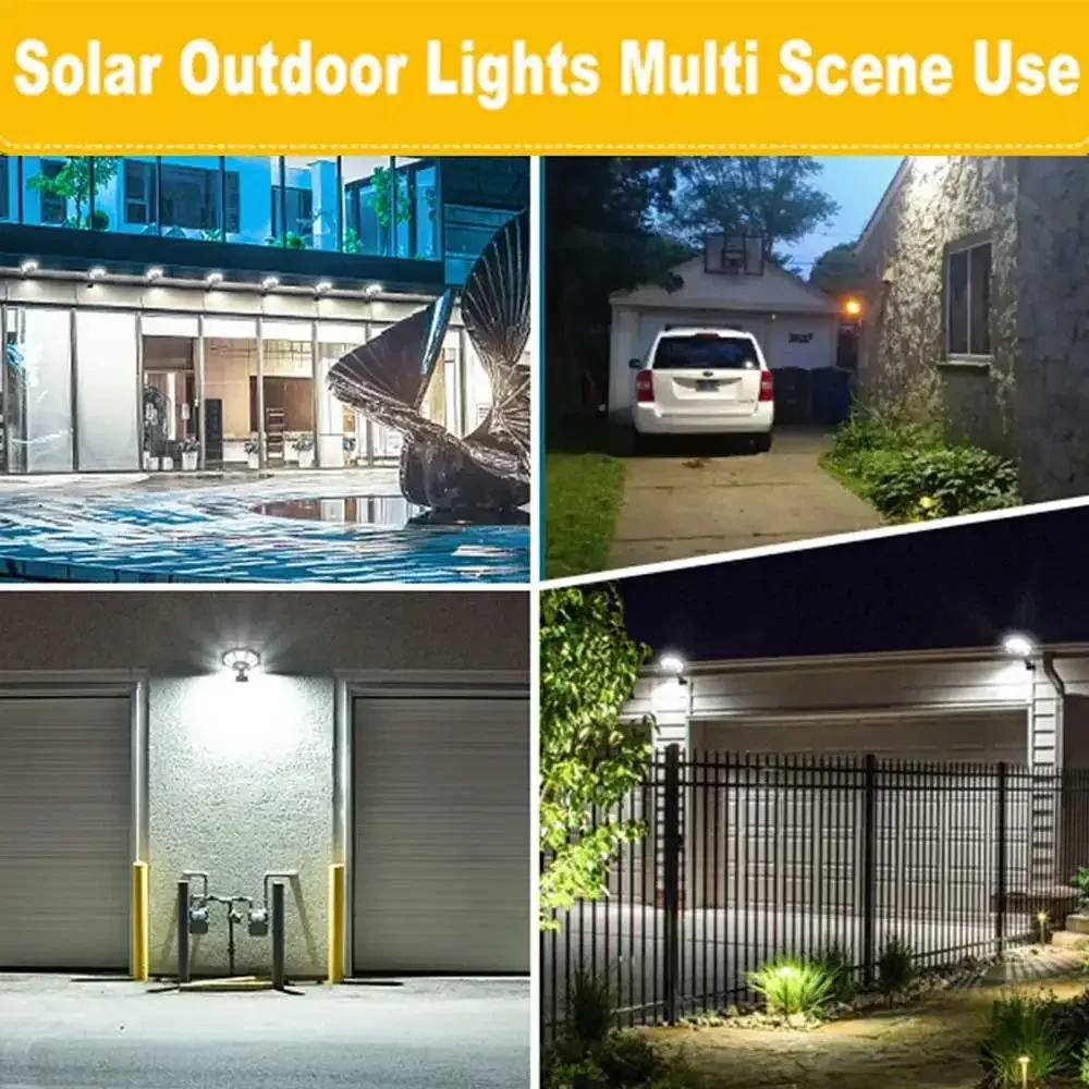 Solar Lights Outdoor With 3 Mode Waterproof Motion Sensor Security Lighting Wall COB Street Lamp for Garden Patio Garage Light