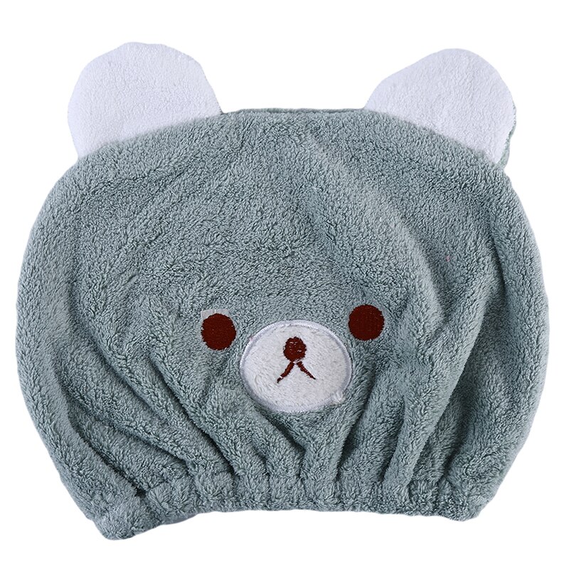 Mignon bébé cheveux sec chapeau serviette séchage rapide bonnet de douche fort absorbant séchage doux dessin animé enfants