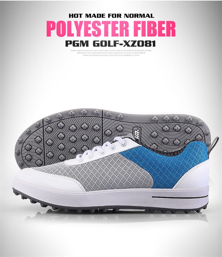 Pgm dames golfschoenen dames mesh net ademende golf tennis sneakers vetersluiting antislip lichtgewicht schoenen  b2855
