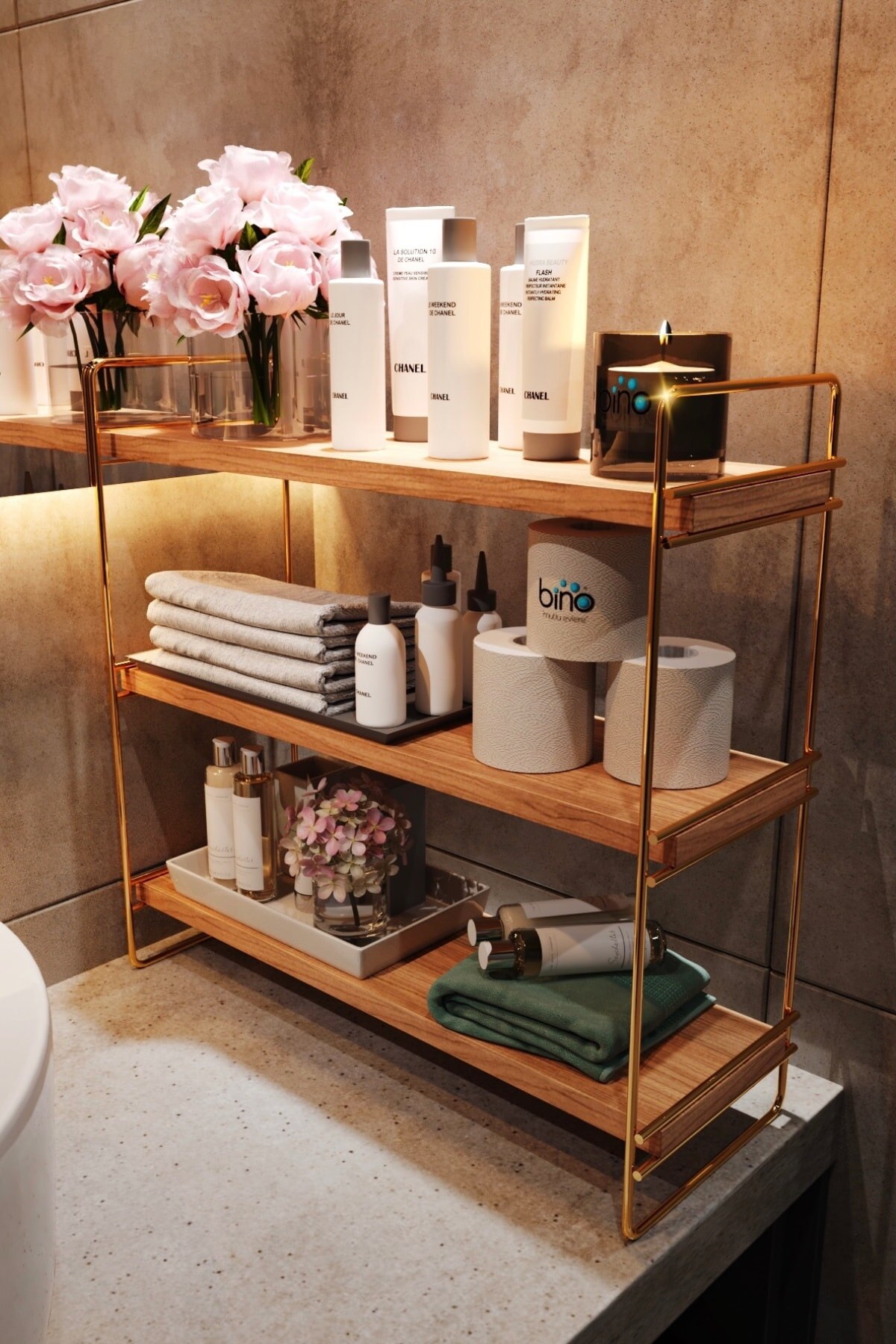 Desk Top Organizer Organizer Kitchen Bathroom Rack Bookshelf