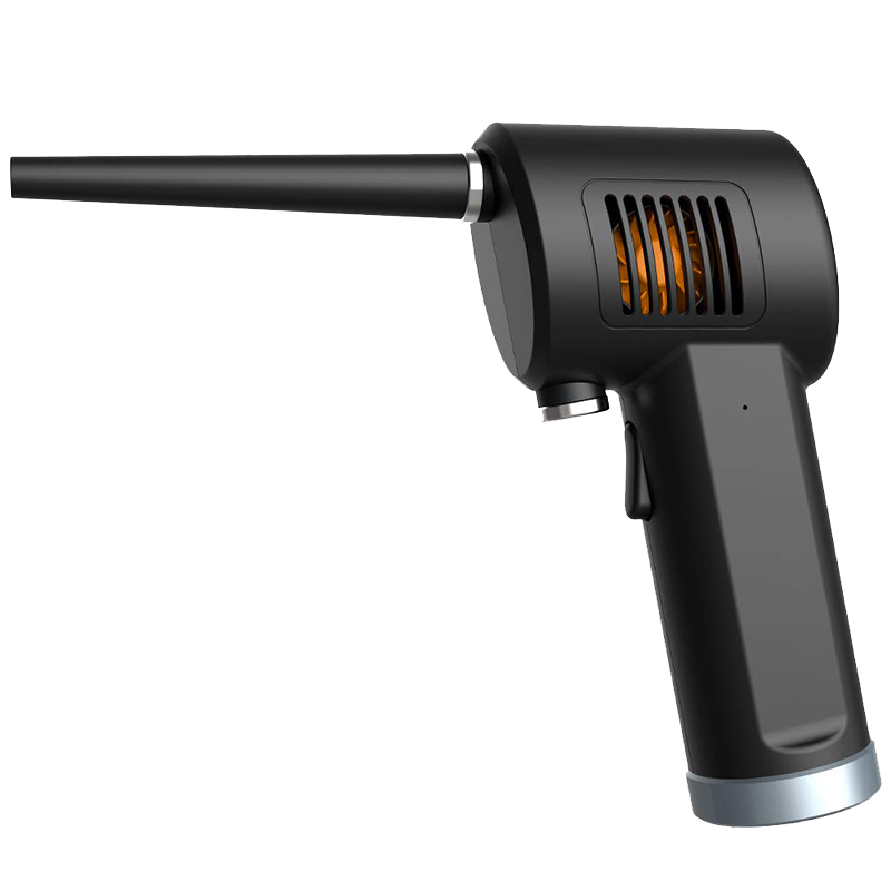 Cordless AIR Duster, Replacement for Compressed Spray Gas Cans, Rechargeable Blower for Computer, Keyboard and Electronics Clean: Orange