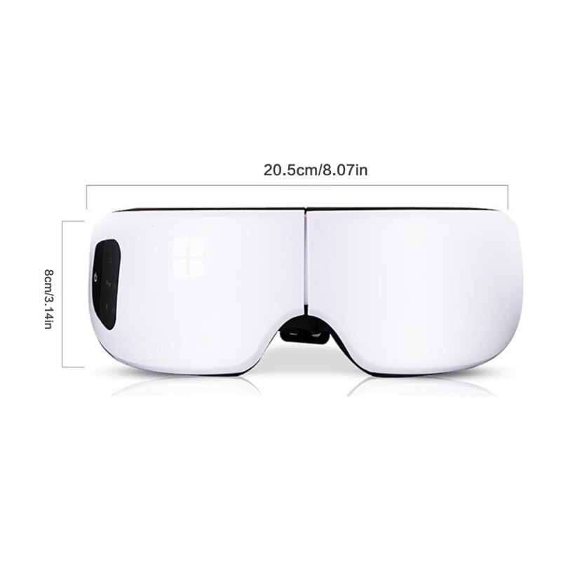 Electric Eye Massager with Heat Eye Strain Migraine Tension Headache Relief Device Rechargeable Adjustable Dry Eye