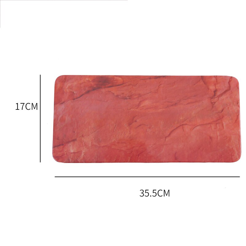 Marble Flat Plate Rectangular Sushi Spaghetti Steak Salad Container Pot Restaurant Japanese Cuisine Barbecue Kitchen: E