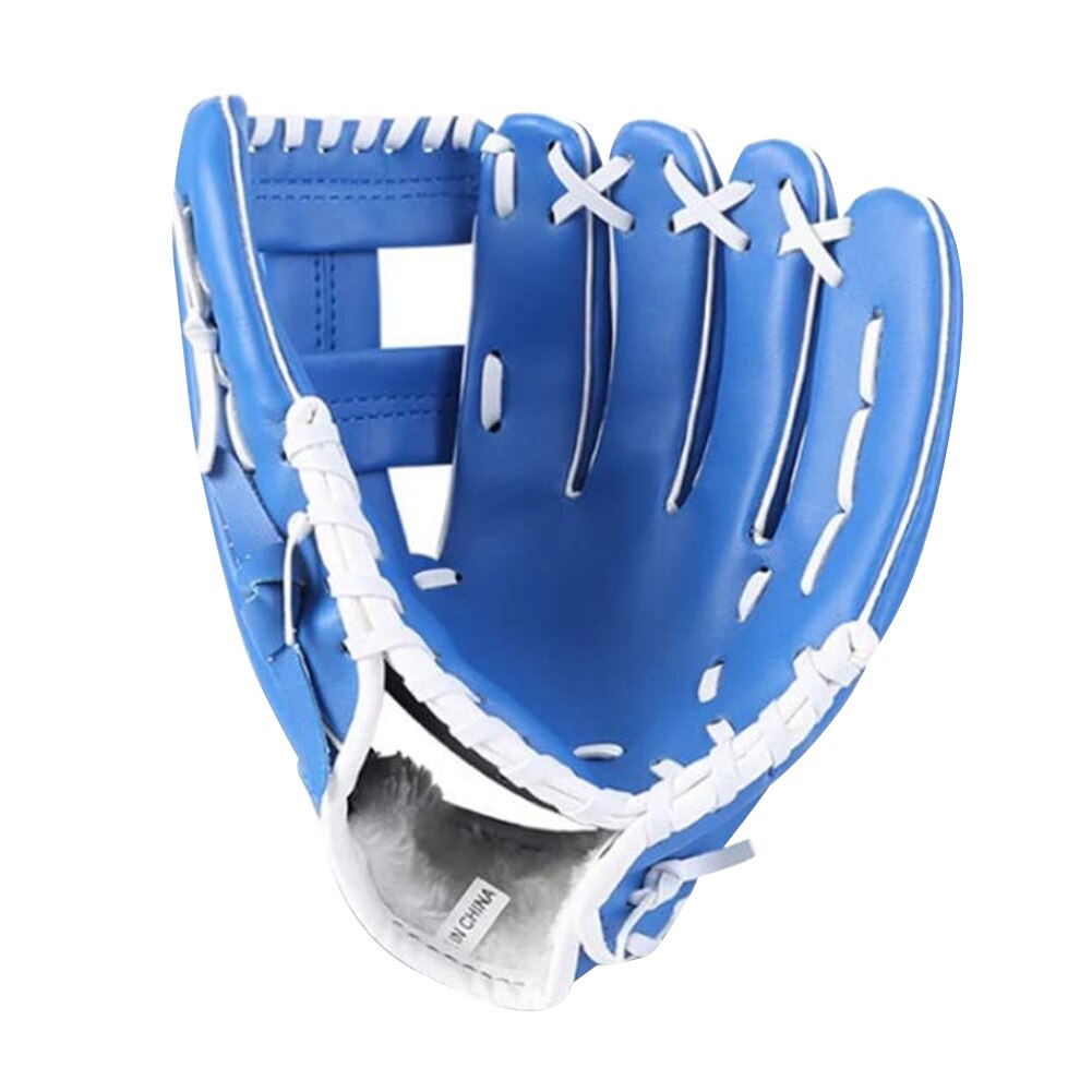 Honkbal Handschoenen Comfortabele Duurzaam Handschoenen Met Verstelbare Schouderbanden Voor Softball Spelers: 10.5 inches blue