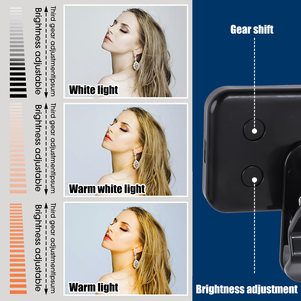 Mini-Fülllicht, aufsteckbare LED-Selfie-Lichter für Telefon, Laptop, Tablette, PC, Kamera, universelle wiederaufladbare Fotografie, machen-hoch-Fülllampen
