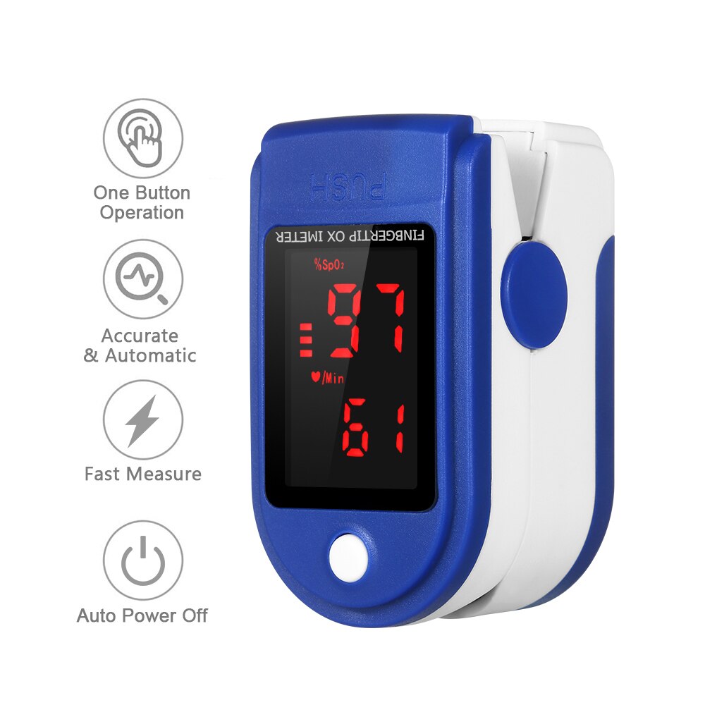 Blood Oxygen Monitor Finger Pulse Oximeter Oxygen Saturation Monitor Fast within 24hours (without Battery): Type 6