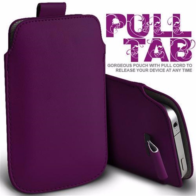 Para Xiaomi Redmi Note 7 funda de bolsillo para Redmi Note 8 8T Note8 Note8T Pull Tab PU Funda de cuero: Purple