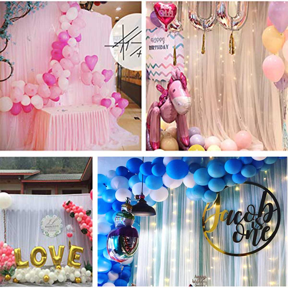 Silke bryllup baggrund gardiner gaze bryllup dekoration foto baggrunde baggrund til fest begivenhed bundet