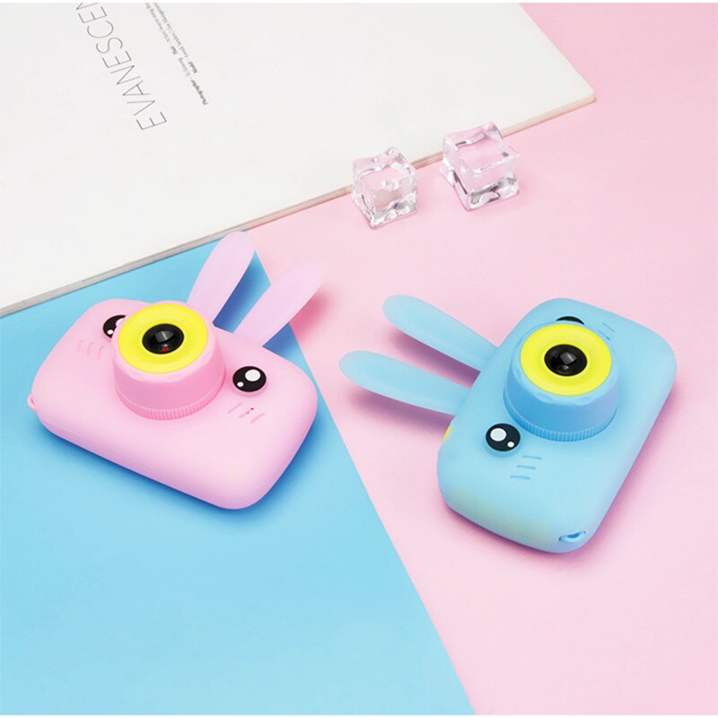 Kids Digital Camera - 1080P HD Video - Cartoon Toy Camera for Girls Boys - 2" Screen, 4-32GB Storage