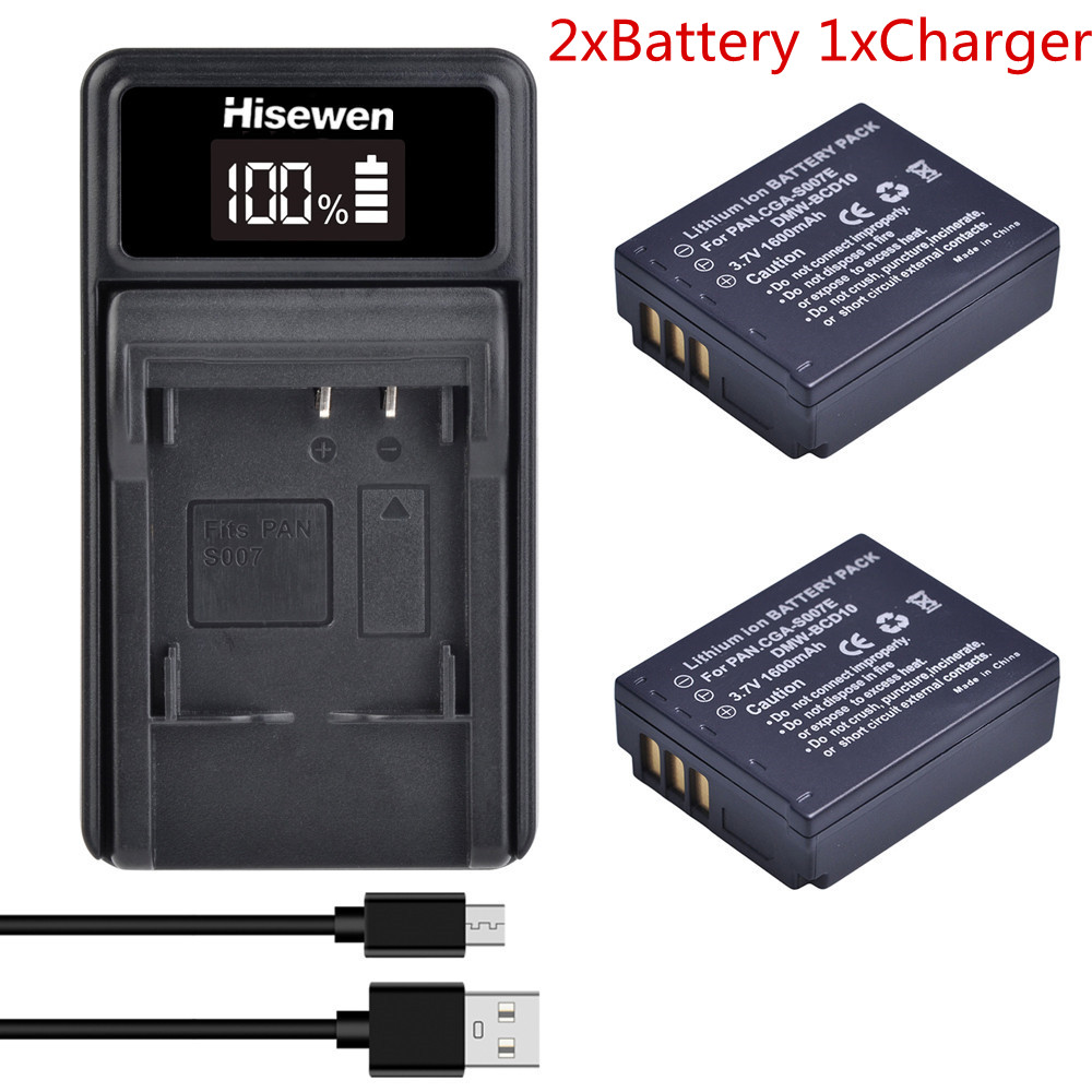 S007E CGA-S007 Li-ion Battery For Panasonic Lumix DMC TZ50 TZ15 TZ1 TZ2 TZ3 TZ4 TZ5 DMC-TZ2EB-S DMW-BDC10: green