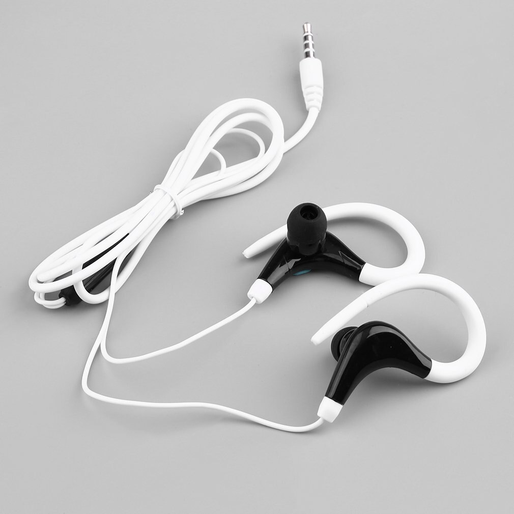 Mode Oorhaak Sport Running Hoofdtelefoon KY-010 Running Stereo Bass Music Headset Voor Vele Mobiele Telefoon: White