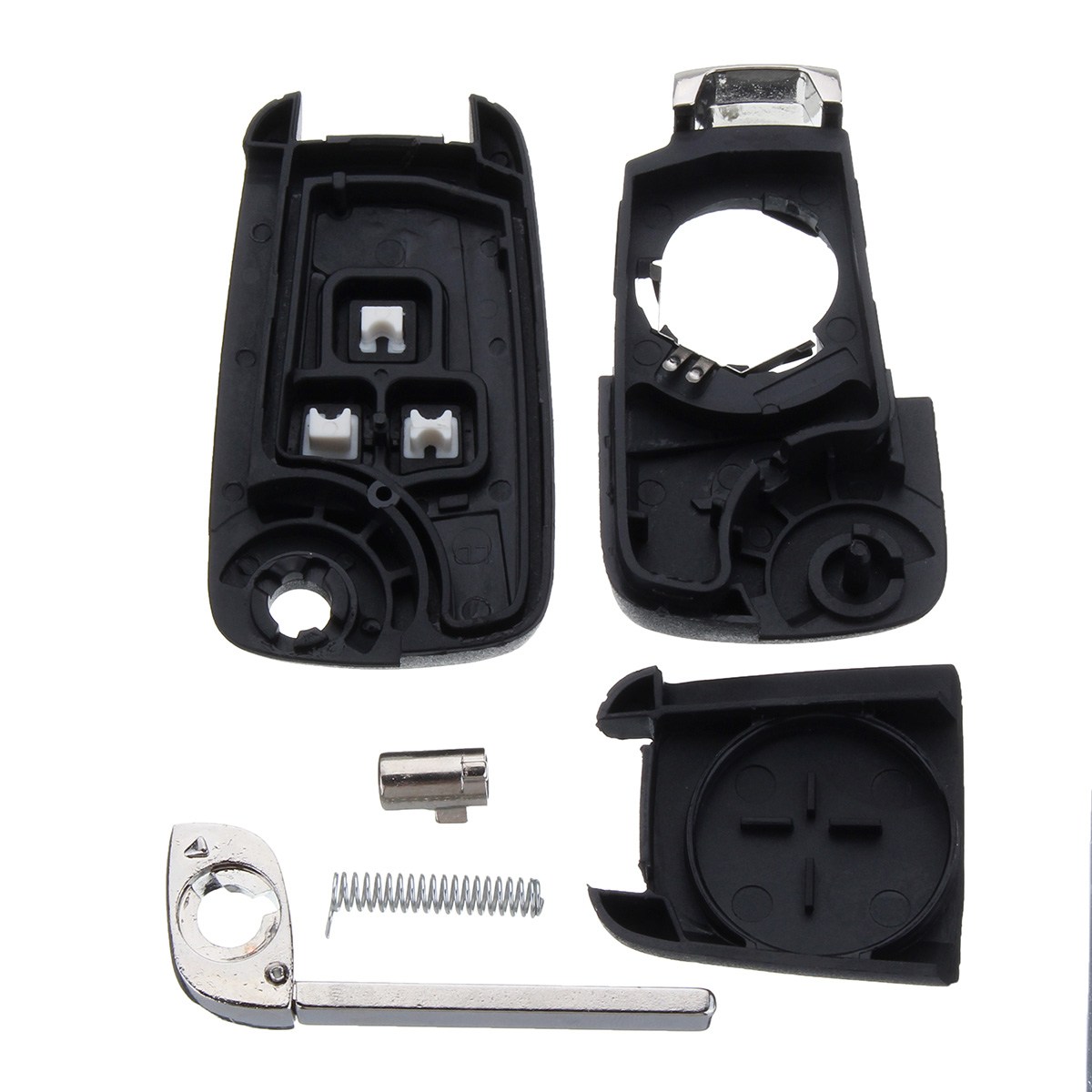 Chave remota automotiva dobrável, chave com 3 botões e lâmina para chevrolet cruze aveo 2011 2012