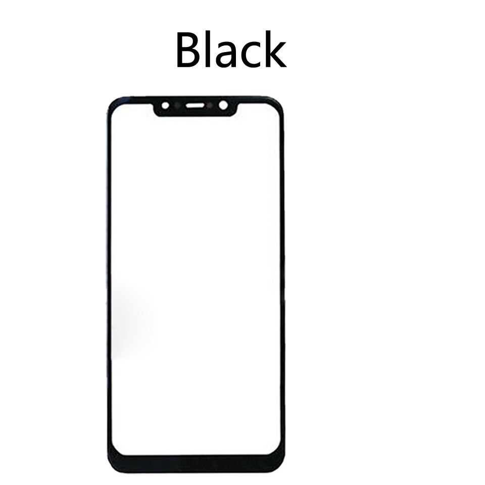 För xiaomi pocophone  f1\  poco  f1\m1805 e 10a lcd front pekskärm glas ytterlins byte: Svart-inget verktyg
