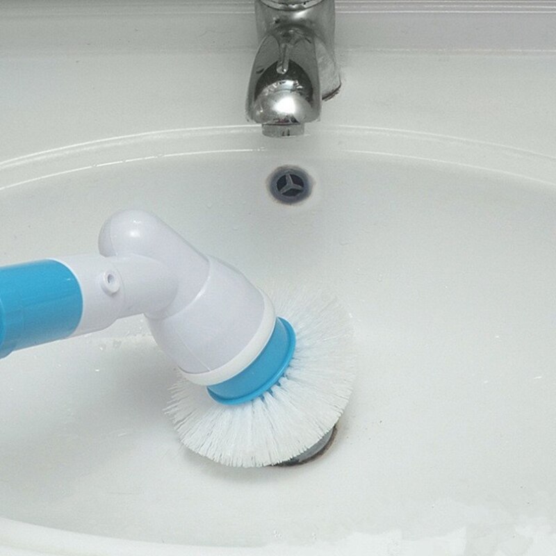 Nettoyeur électrique de salle de bains rechargeable sans fil de brosse de nettoyage de gommage de Turbo d'épurateur de rotation avec la poignée d'extension baignoire adaptative de brosse