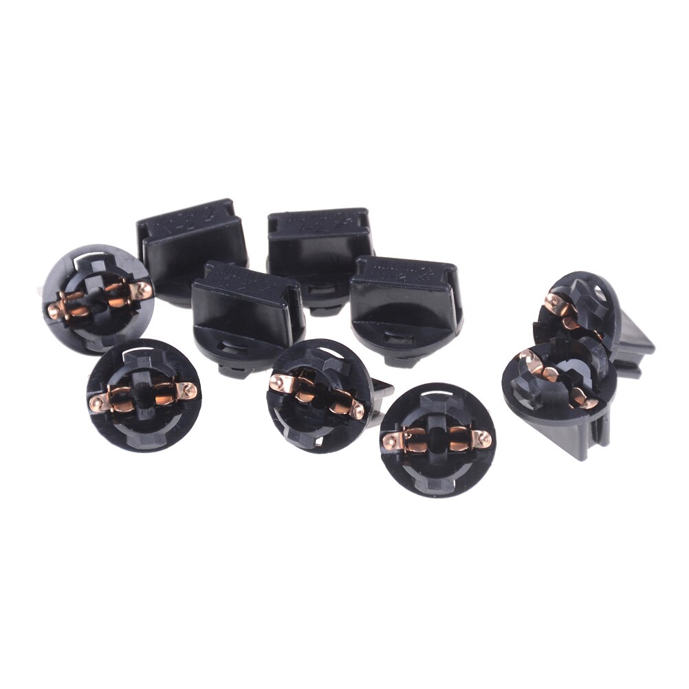10 stk  t10 sokkel instrumentpanel sokkel  t10 w5w 168 192 194 vri lås kile baser lampe bindestrek lampe støpsel
