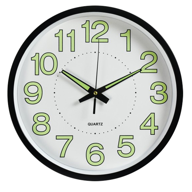12 Inch Moon Luminous Silent Wall Clocks Home Decor Digital Wall Clock Relogio De Parede Electronic Clock on The Wall